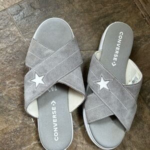 Converse One Star Gray Slides